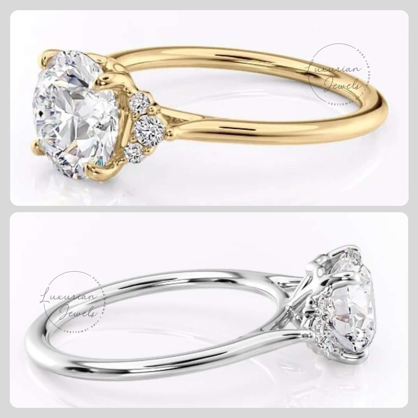 Pear Engagement ring Drop diamond ring