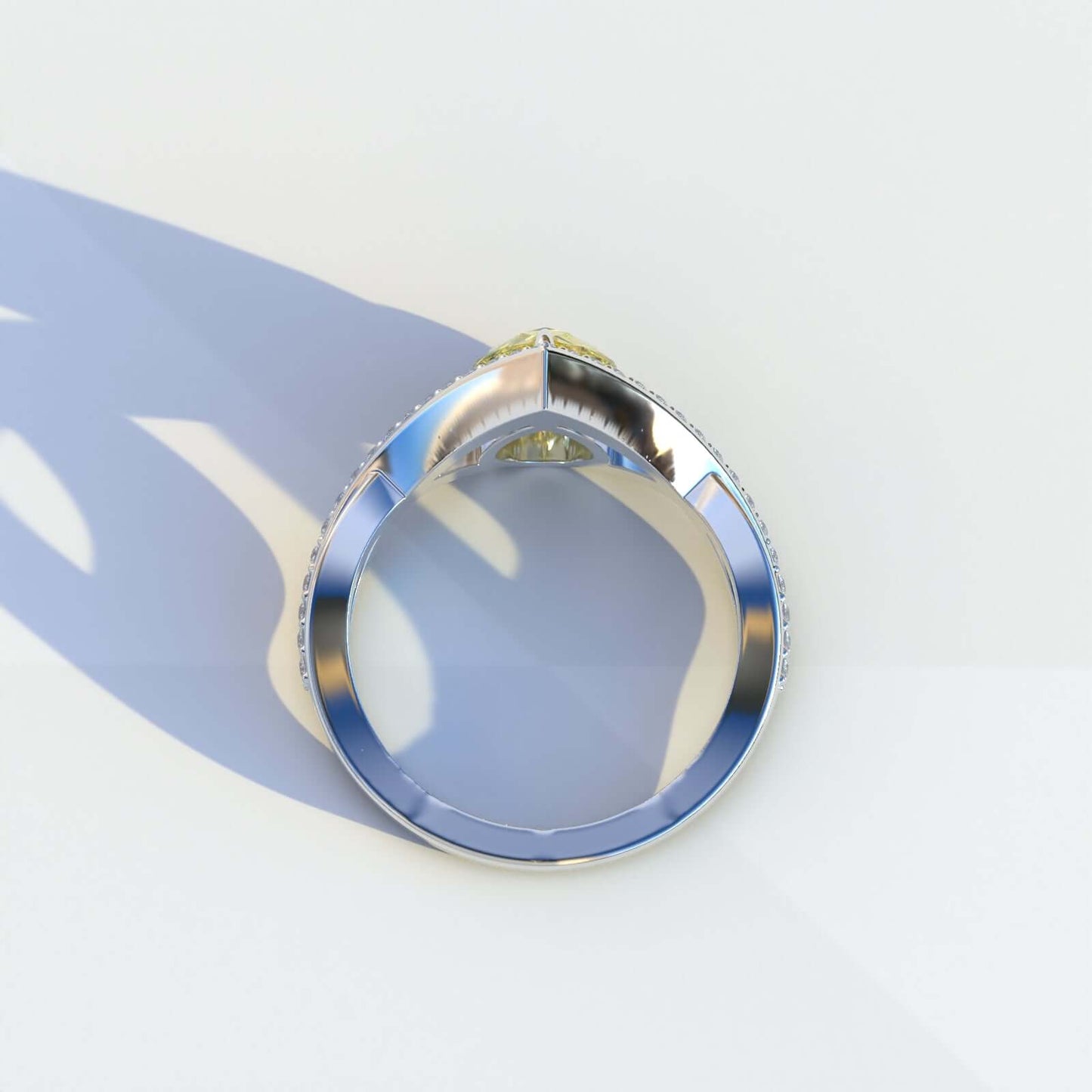 Pear Lab Grown Diamond Engagement Ring