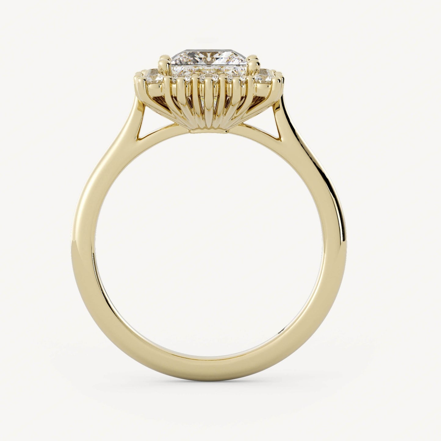Princess Cut Solitaire Ring, Anniversary Ring Gift for Women