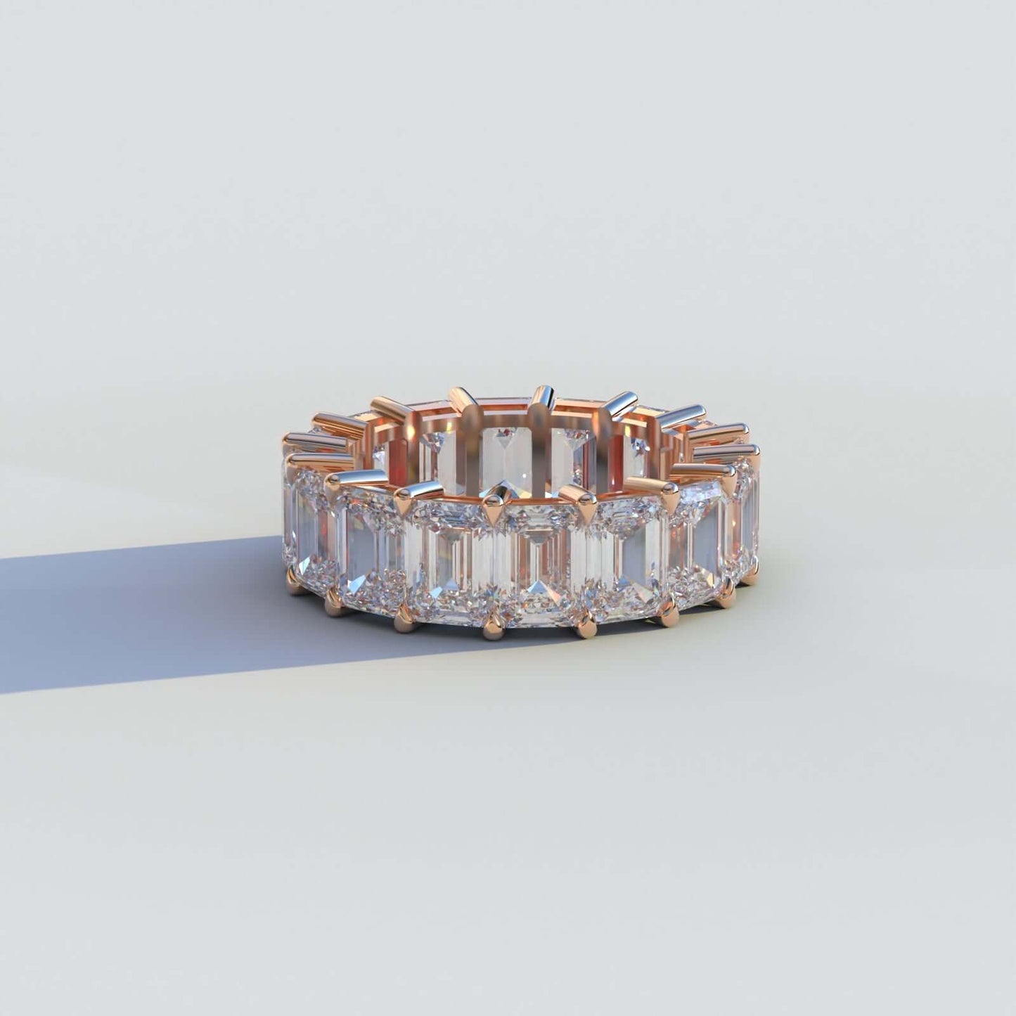 Prong Set Diamond Band Stacking Band