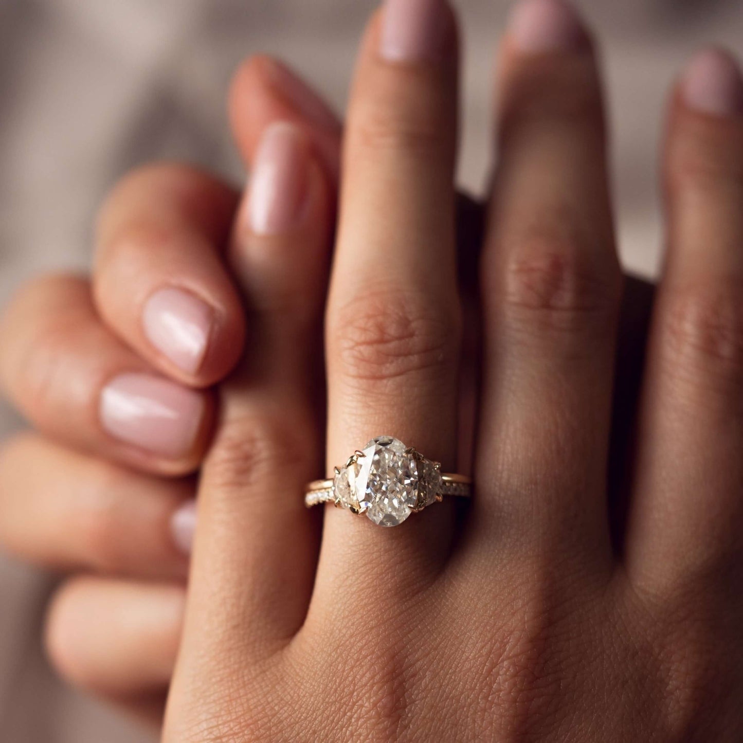 Radiant Lab Diamond Solitaire Ring