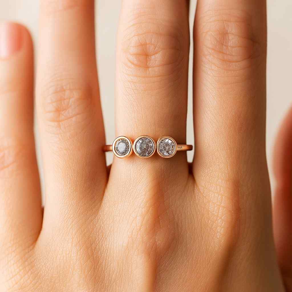 Salt And Papper Natural Diamond Round Brilliant Cut Brown Diamond Rustic Diamond For Unique Jewelry Making Salt And Pepper Diamond Round Brilliant Cut Diamond Natural Loose Diamond For Earring Wedding Ring