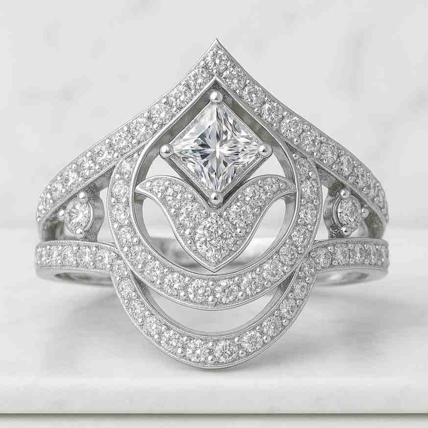 Simulated Diamond Wedding Anniversary Eternity Band Rings Bridal Ring