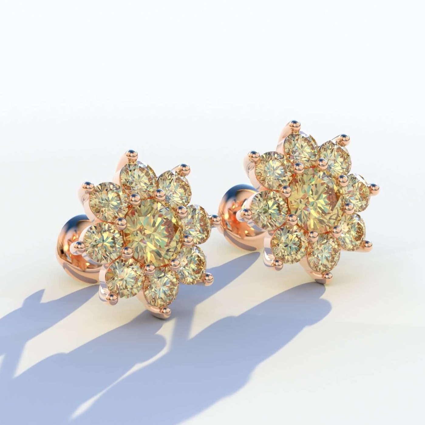 Single or Pair Tiny Daisy Flower Earrings
