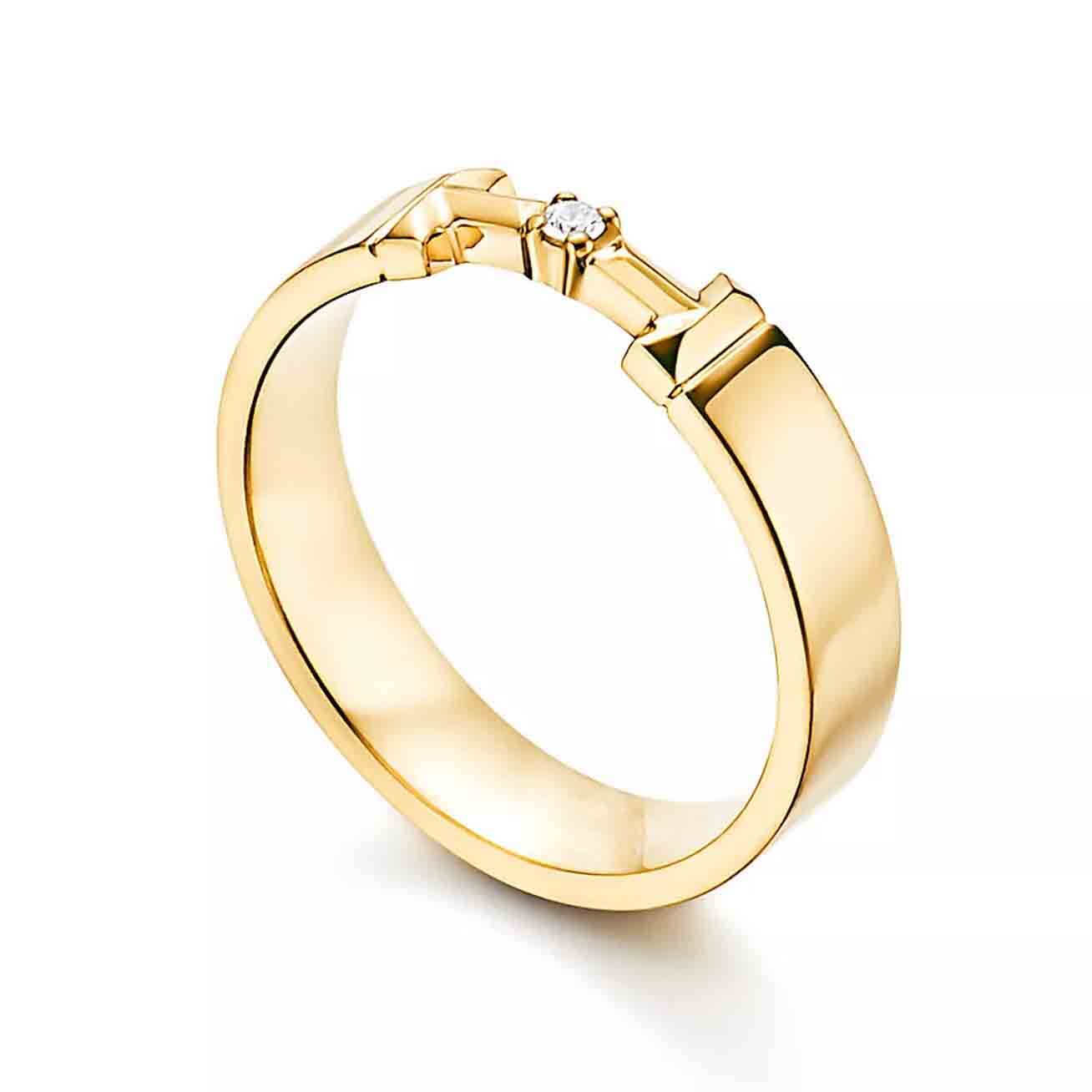 Solid Gold Matching Wedding Band