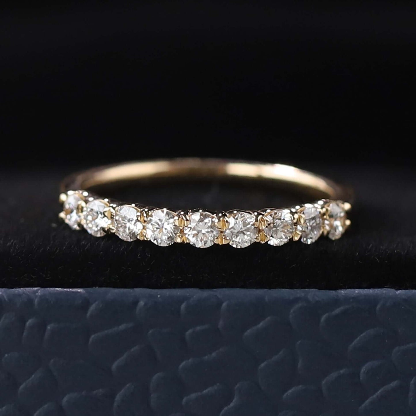 Yellow Gold Half Eternity Band