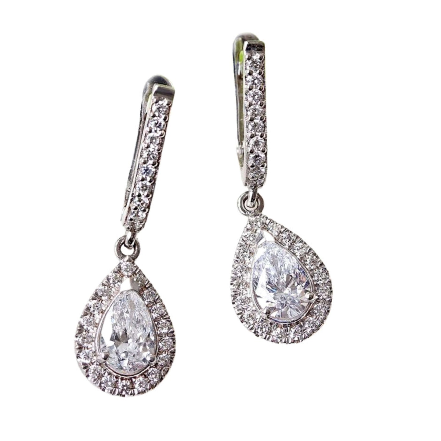 Solid gold Marquise Wing Climber Stud Earring