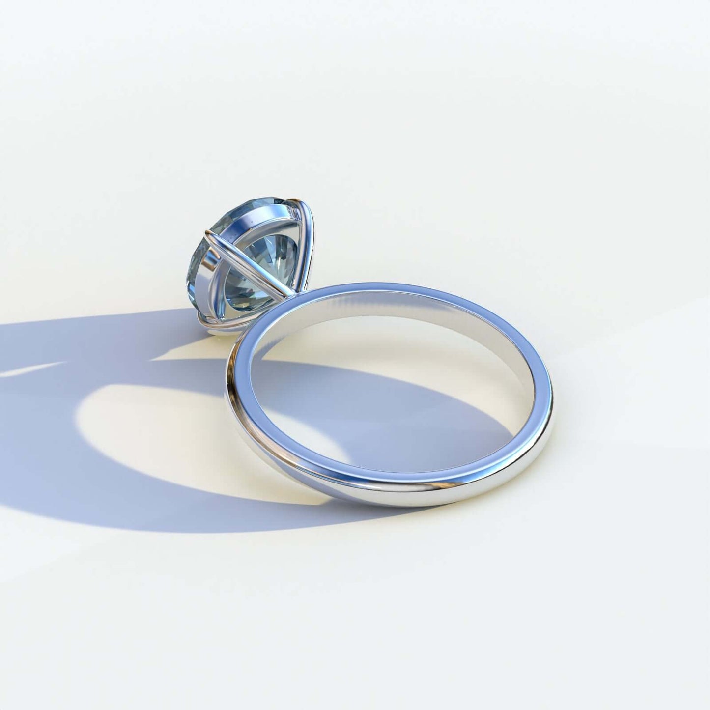 Solitaire Engagement Handmade Ring