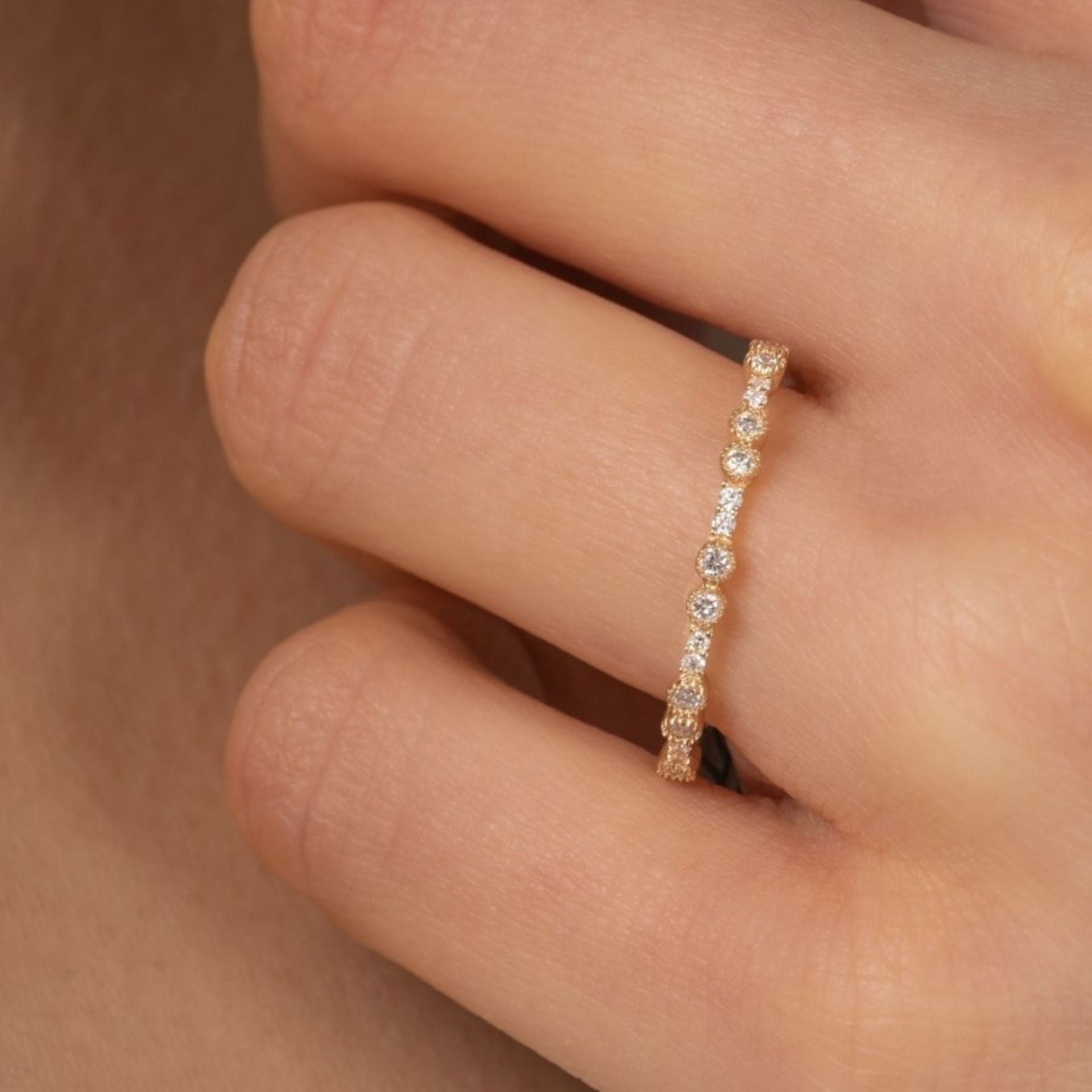 Tapered Baguette Diamond Engagement Band