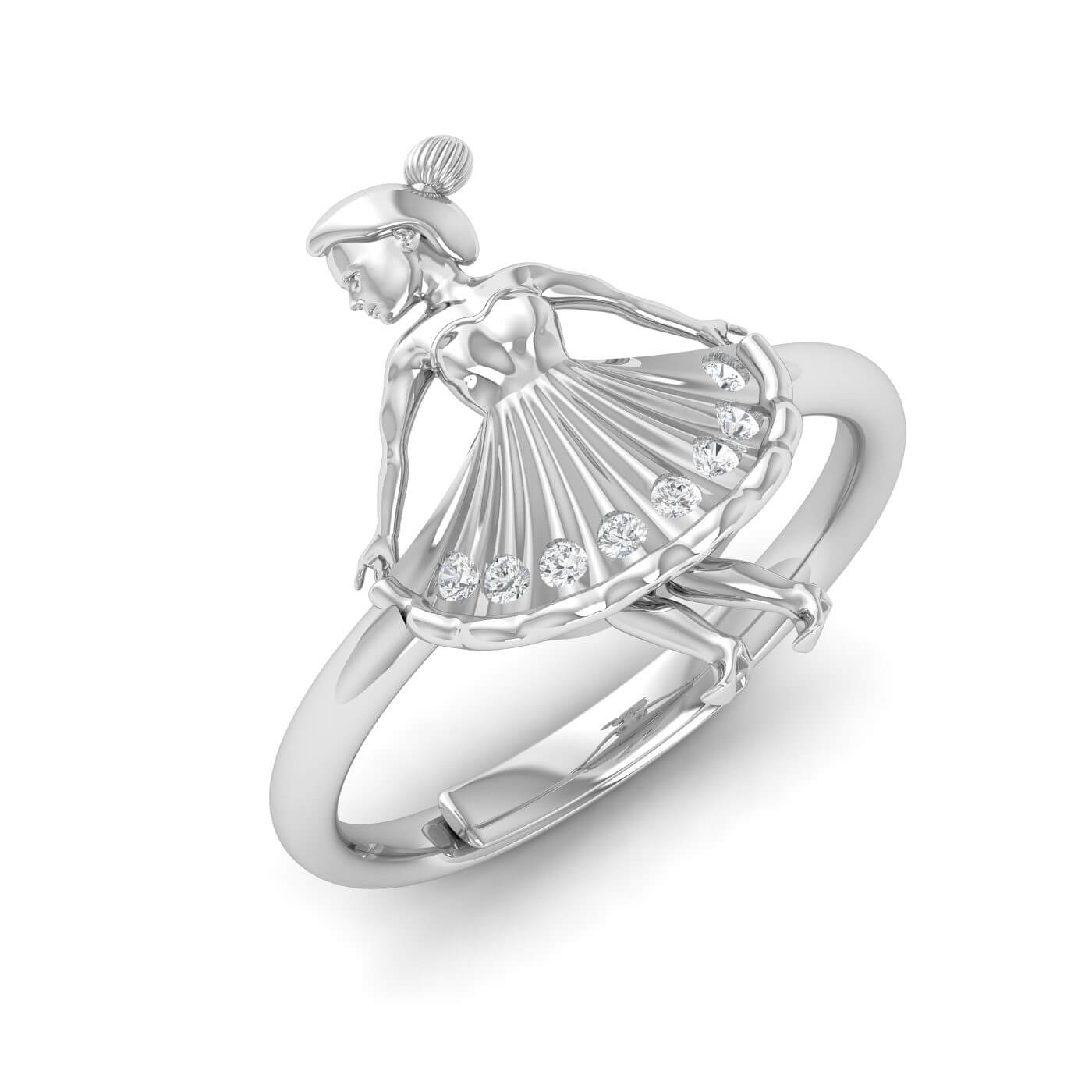 The Barbie Doll Kids’ Round Cut Diamond Ring