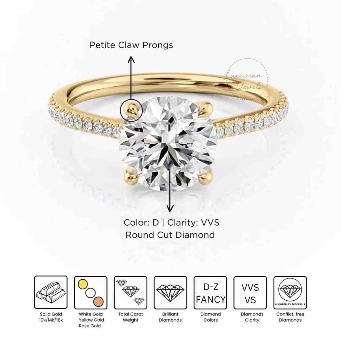 Twisted Band Ring for Anniversary Gifts for Women Halo Promise Ring for Wife