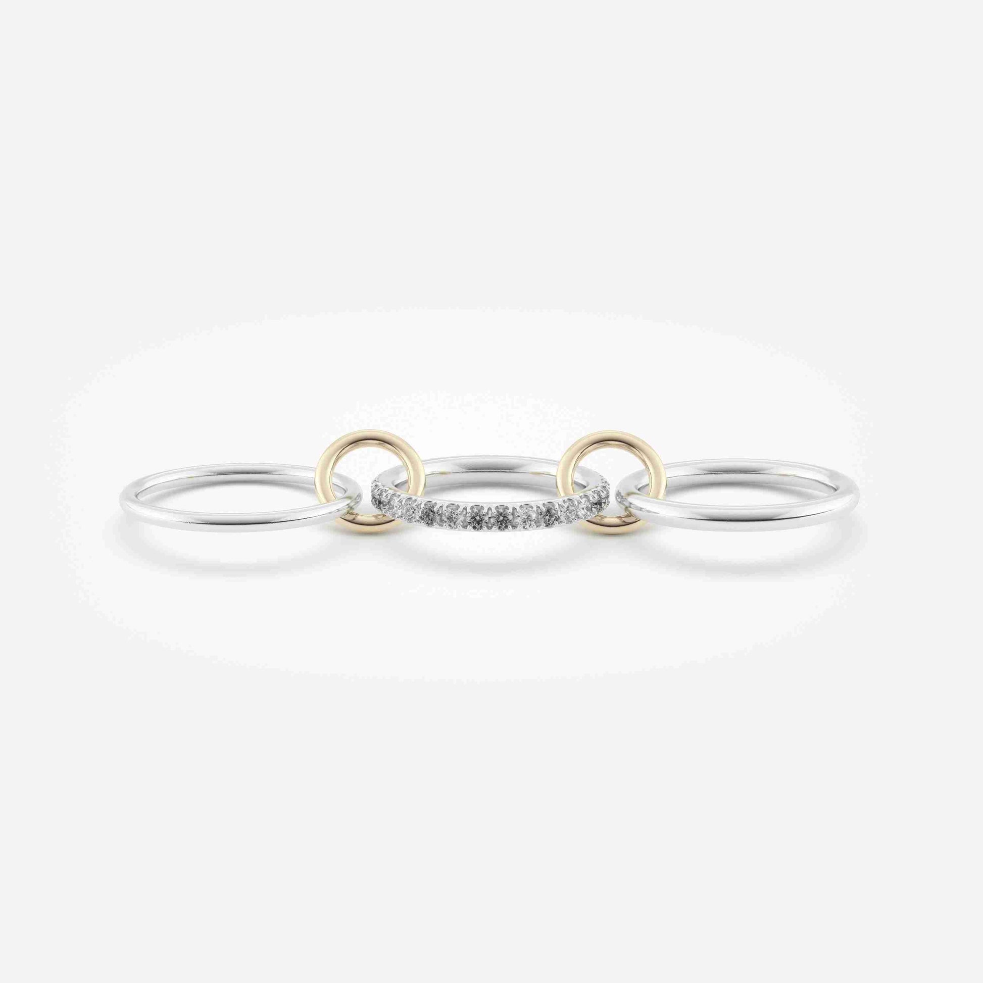 Two Tone Connected Ring