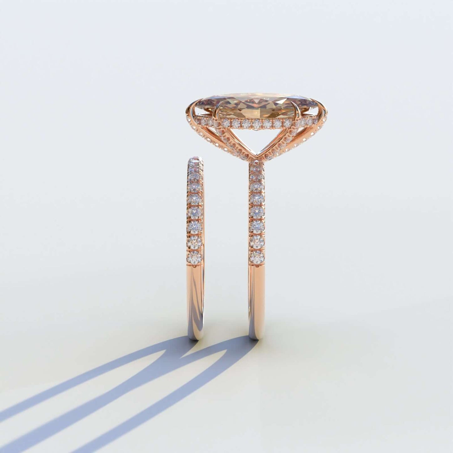 Unique Bridal Set Ring for Her
