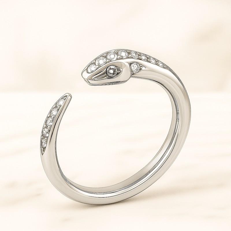 Vintage Snake Ring Adjustable Snake Ring Open Snake Ring 925 Sterling Silver Snake Ring Gold Snake Ring Spiral Ring Snake Jewelry