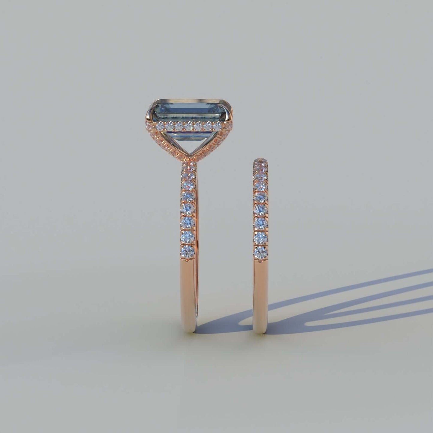 Vivid Blue Color Diamond Ring