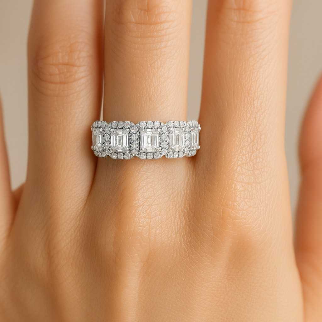 wedding band genuine lab grown diamond wedding set for her diamond eternity band east west emerald matching band alternative diamond band for her