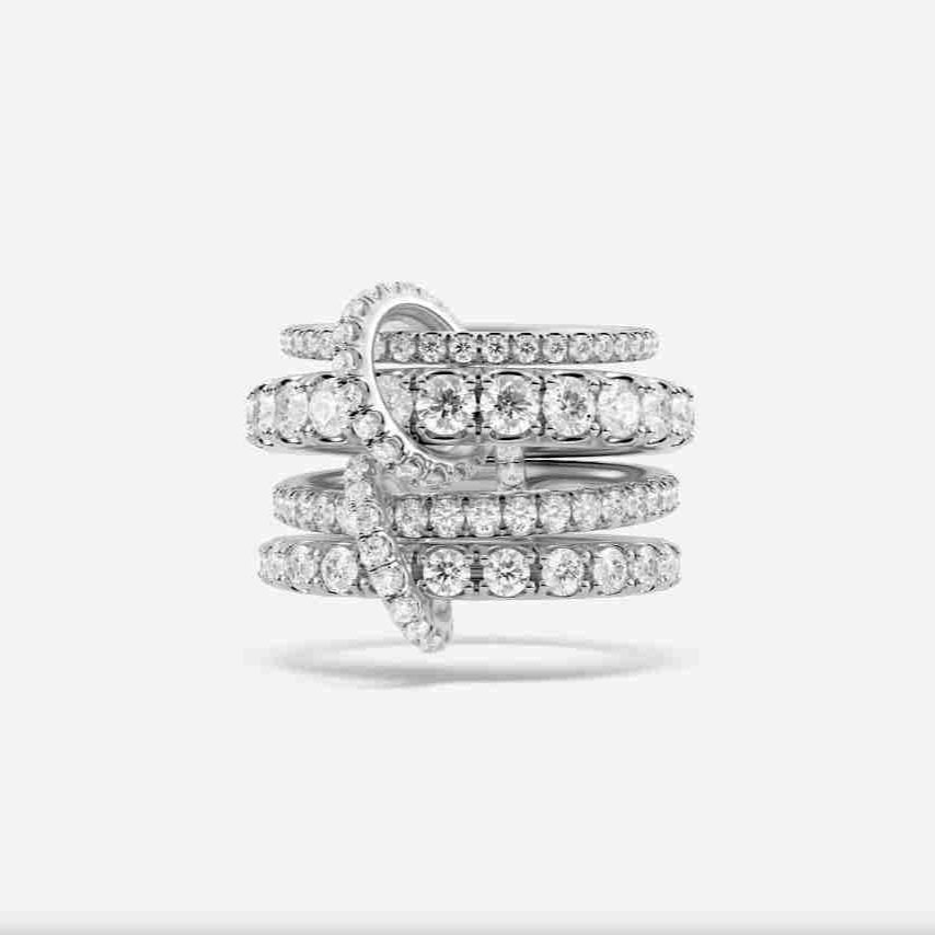 White Gold Connected Ring