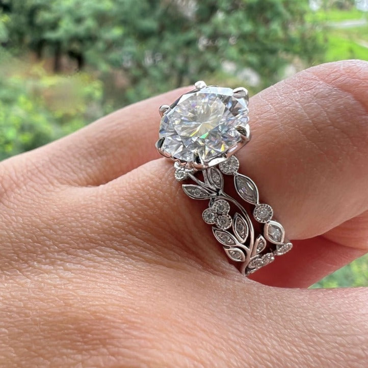 White Gold Proposal ring, Gift For her