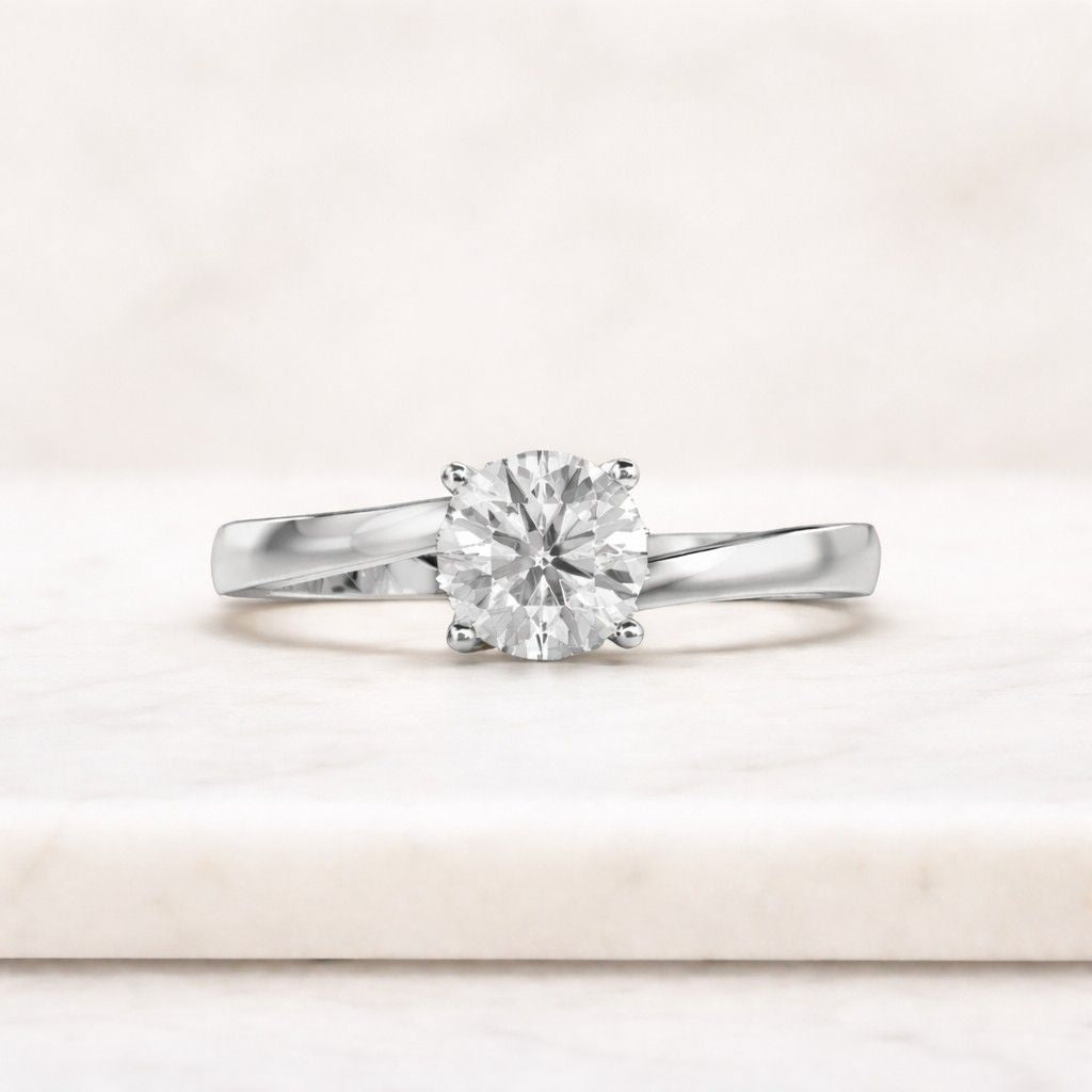 classic engagement ring luxury engagement ring bridal accessory ring wedding proposal ring fine craftsmanship ring handcrafted ring shiny ring polished finish ring