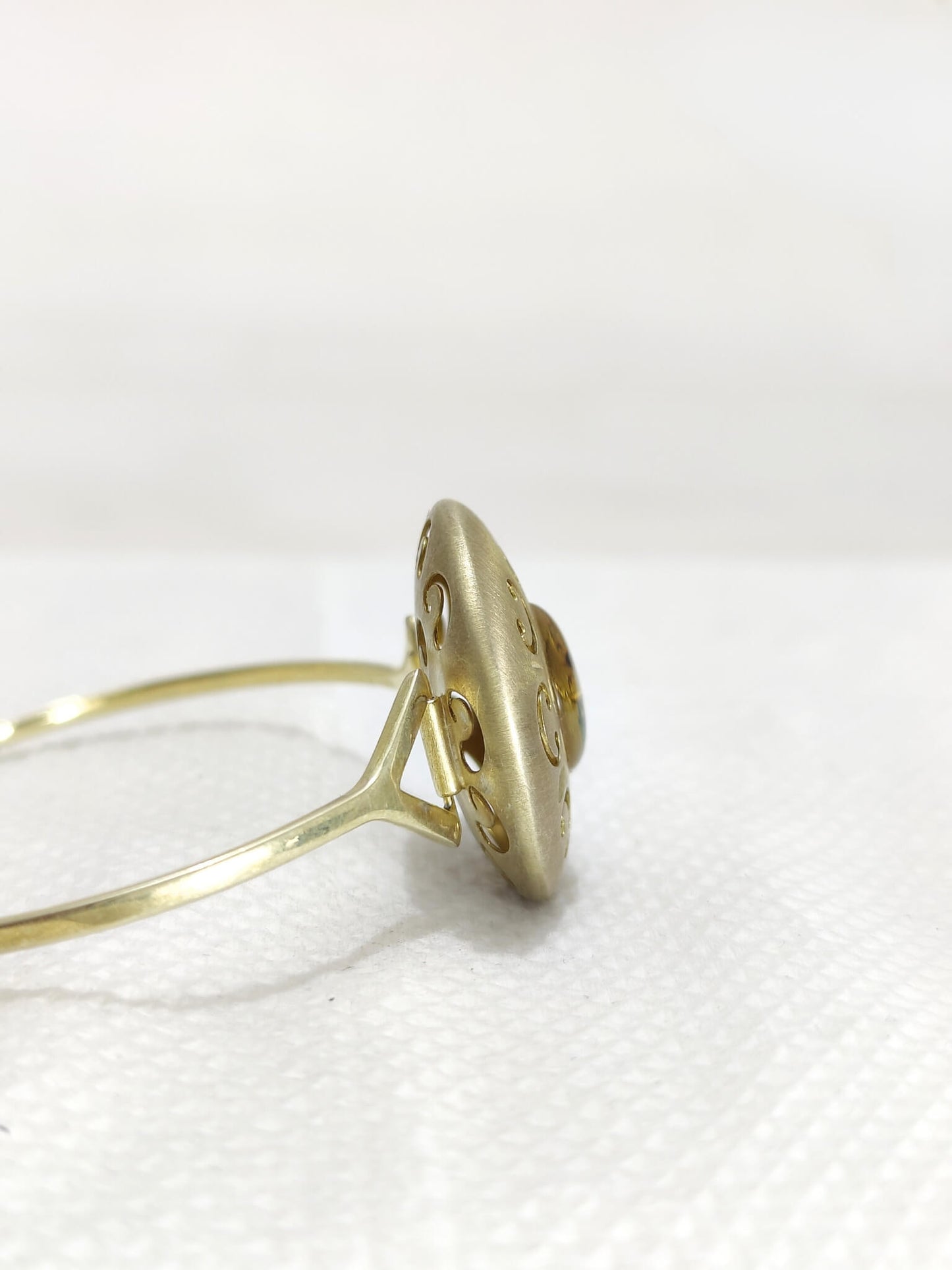 flower Forget me not gold bracelet for women