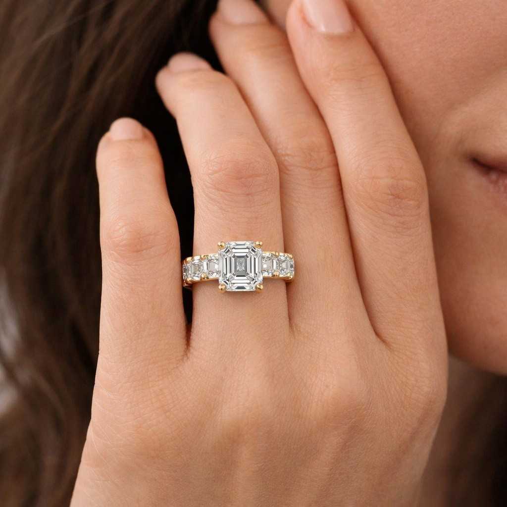 3 ct oval cut lab grown diamond solitaire engagement ring 14k solid gold prong set minimalist stackable ring anniversary gift for her
