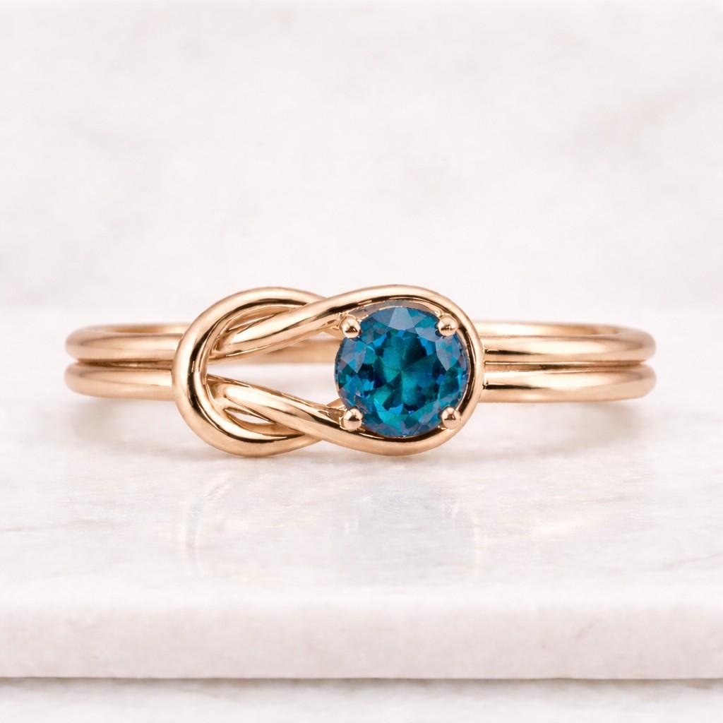 round cut lab grown diamond solitaire ring, 925 silver rose gold plated ring, diamond engagement ring for her