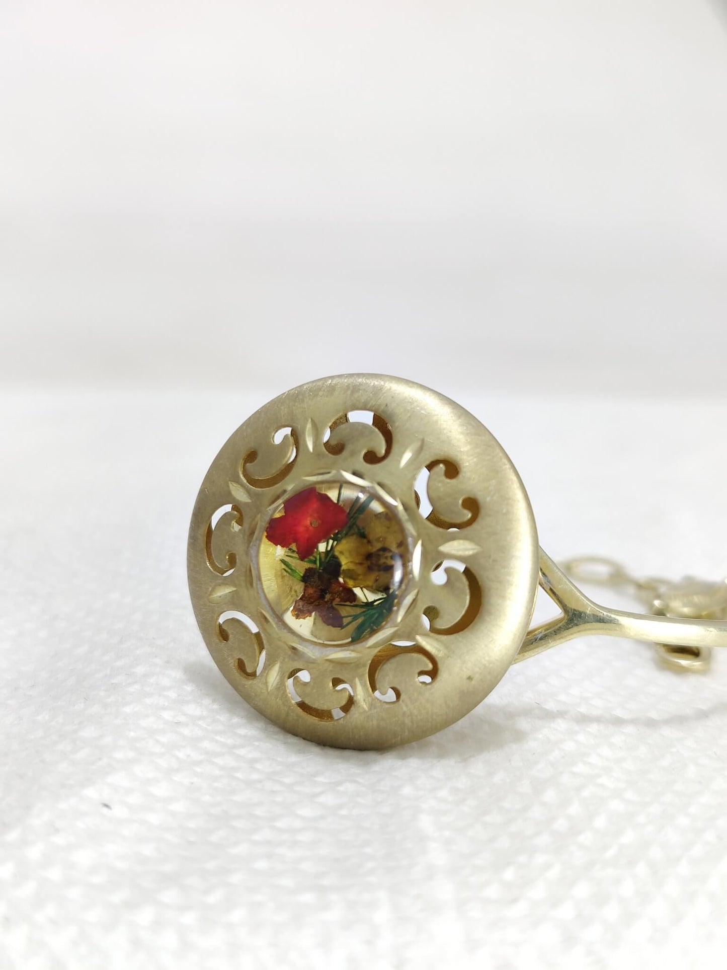 handmade pressed dried flower bracelet