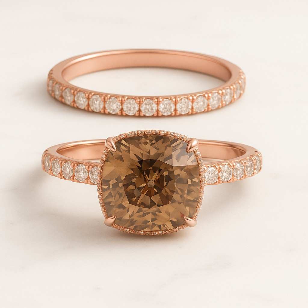 lab grown diamond engagement ring cushion cut Three stone Lab diamond ring IGI Certified diamond Wedding ring for