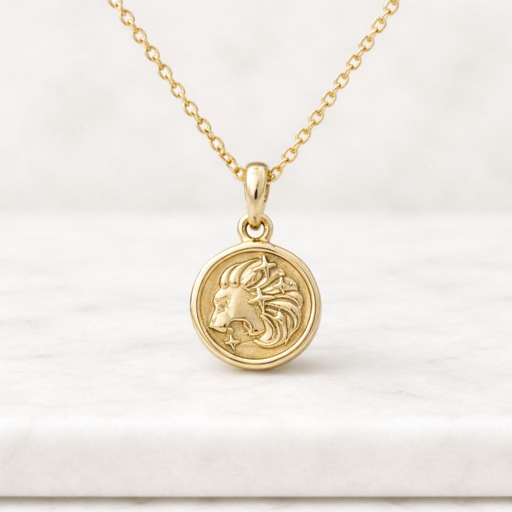 leo-zodiac-necklace-silver-lion-charm-everyday-wear