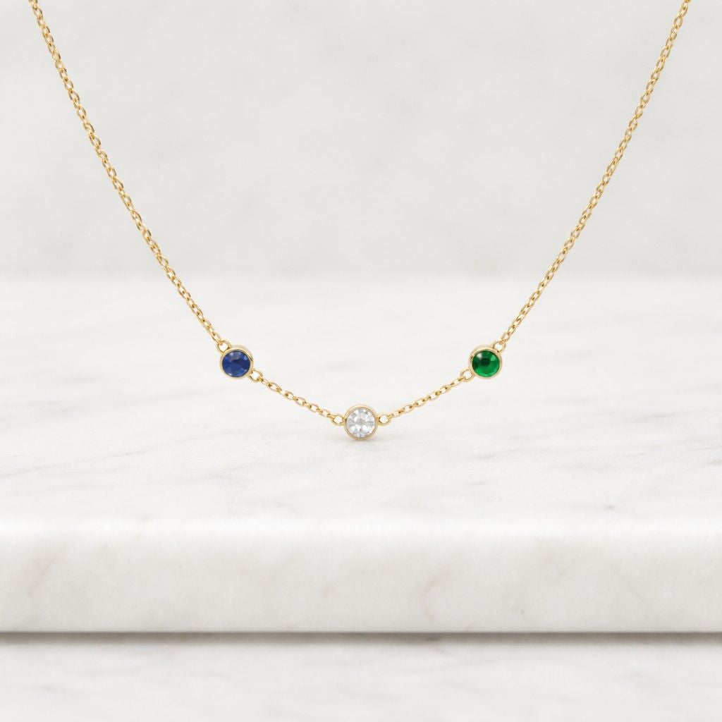 natural gemstone necklace ruby necklace sapphire necklace emerald necklace garnet necklace