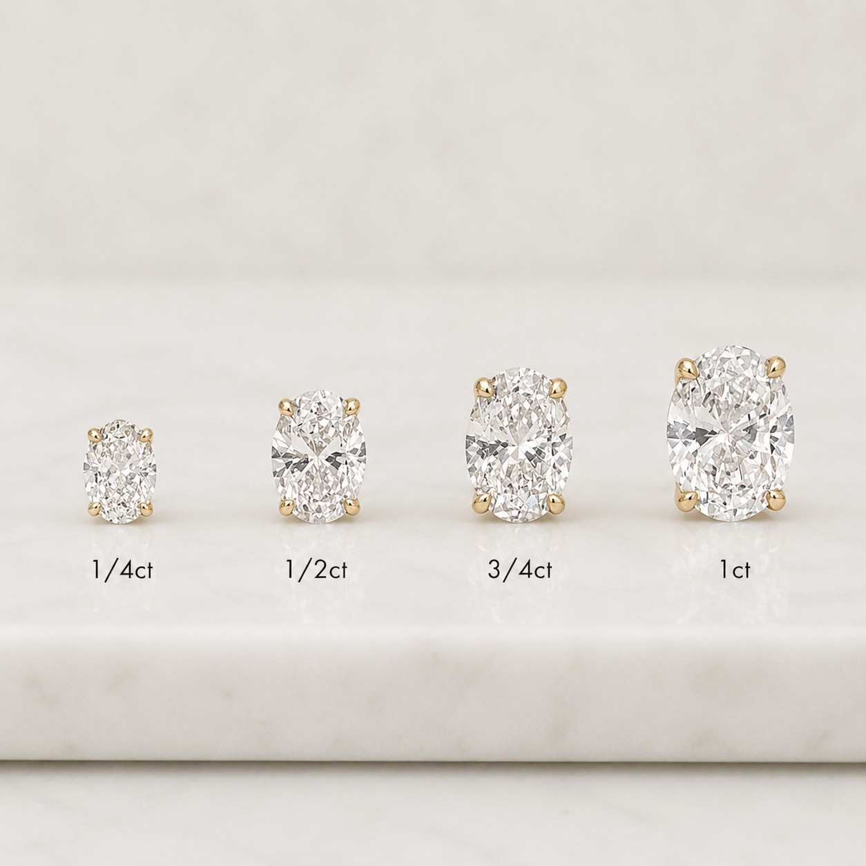 oval lab grown diamond stud earrings 14k gold, 0.20 to 2.00 tcw oval brilliant solitaire studs, dainty bridal wedding earrings