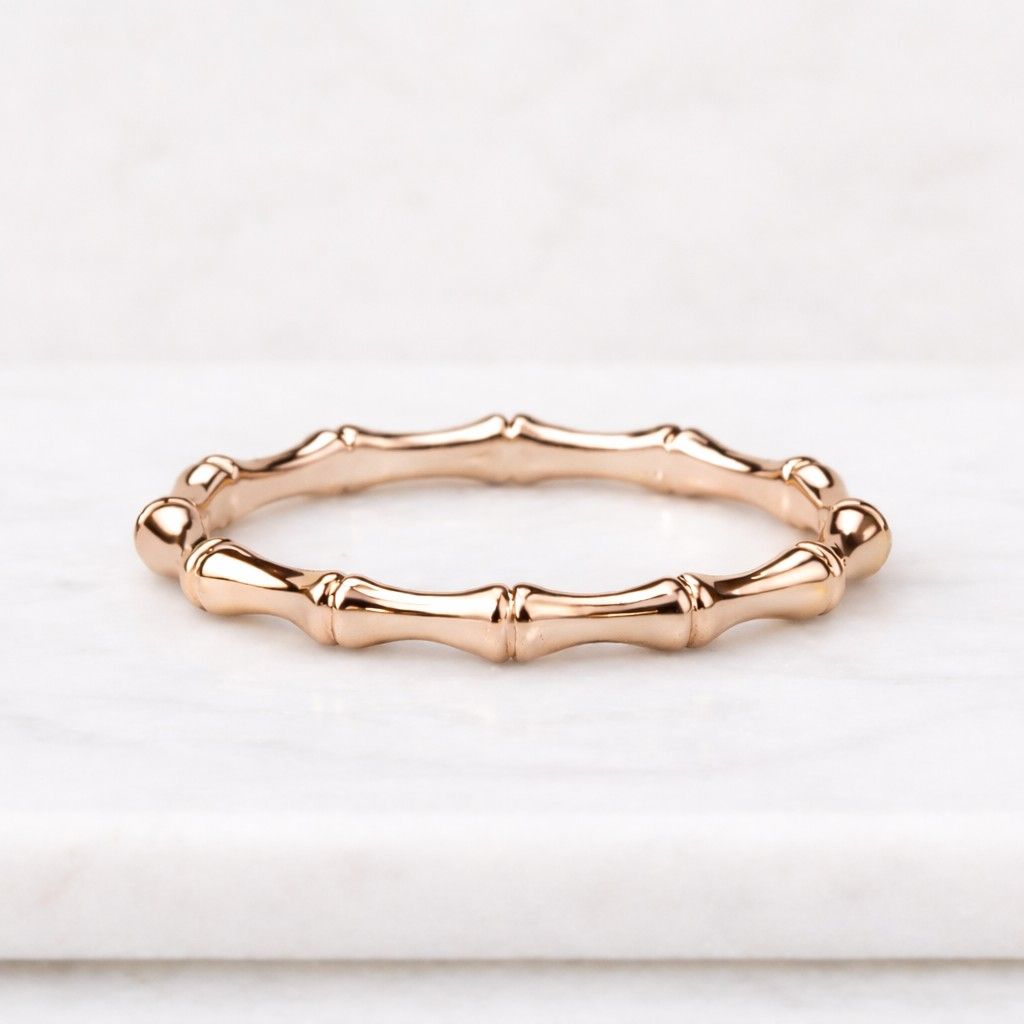 14k solid gold bamboo ring | minimalist bamboo ring | thin nature ring | gold elegant band | bamboo band ring | delicate everyday ring