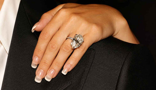 Celebrity Pear Rings