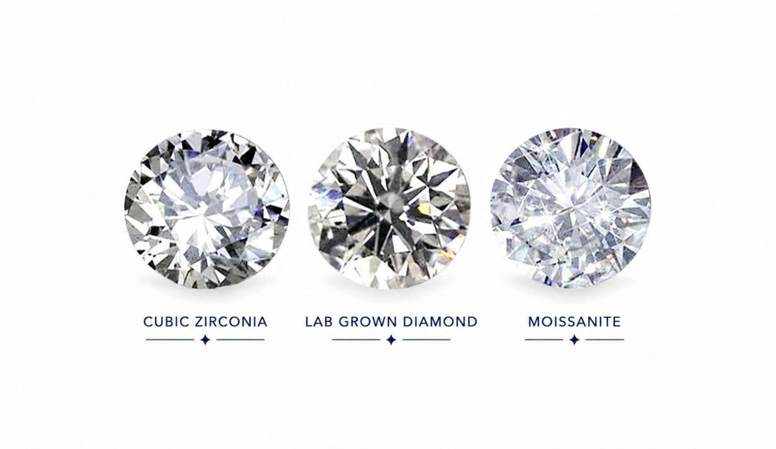 Cubic Zirconia VS Moissanite VS Lab Grown Diamond 