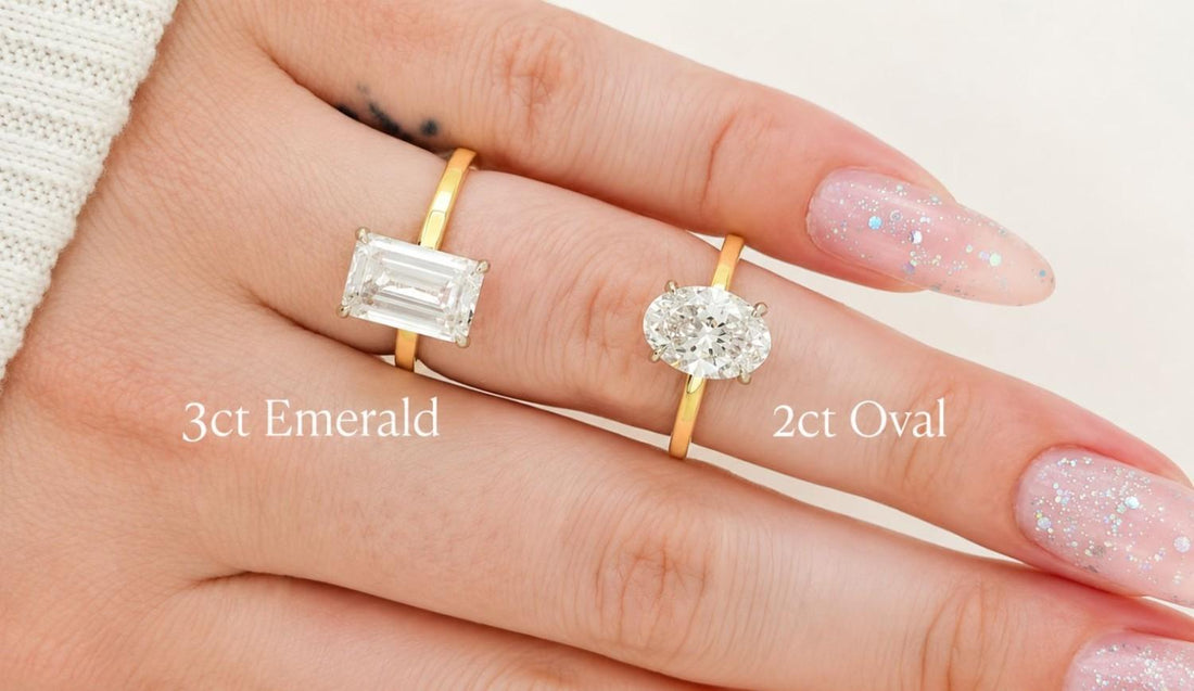 Emerald Cut vs Oval Diamond