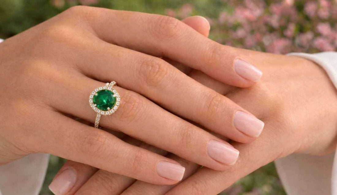 Emerald Engagement Ring
