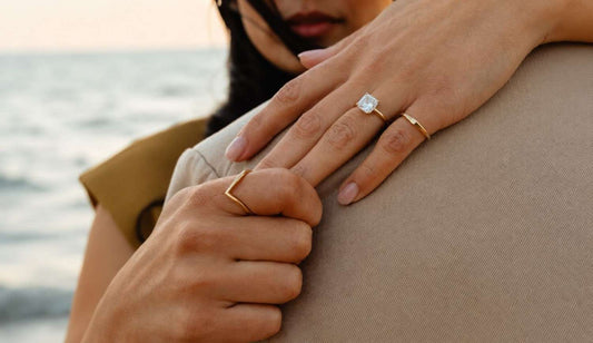Lab Grown Diamond Asscher Engagement Rings