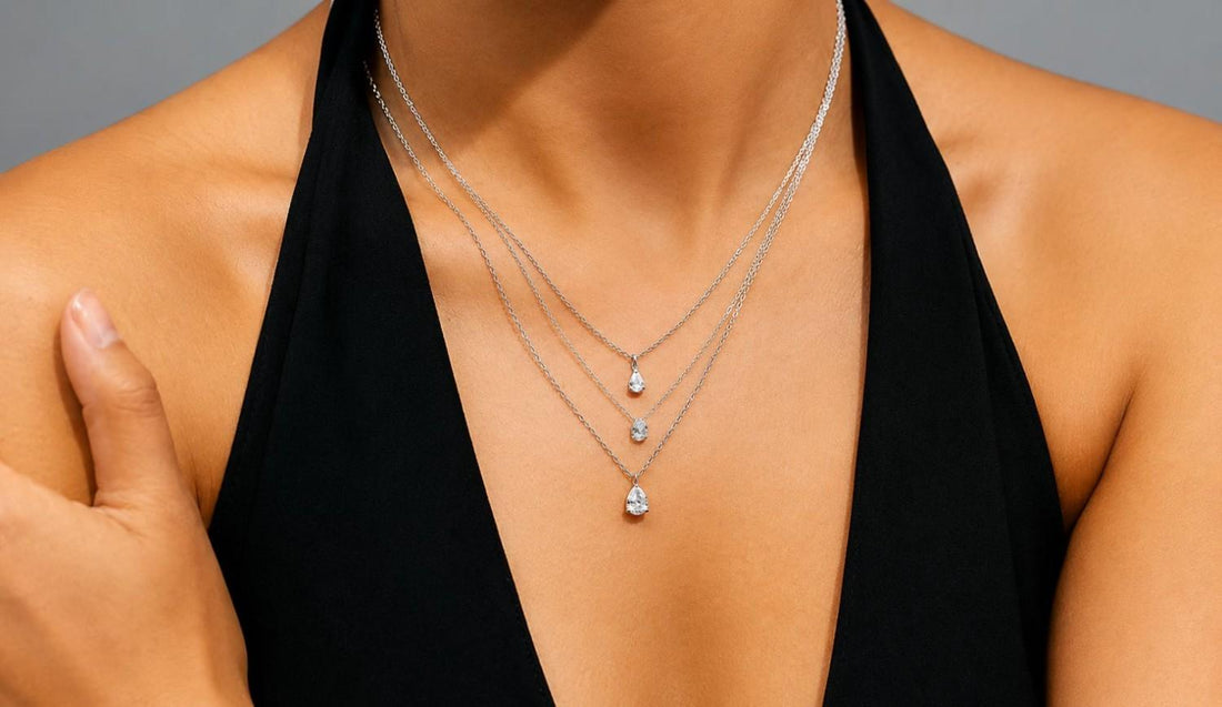 Layering Diamond Necklaces