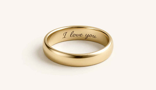 SOLID GOLD ENGRAVING BAND