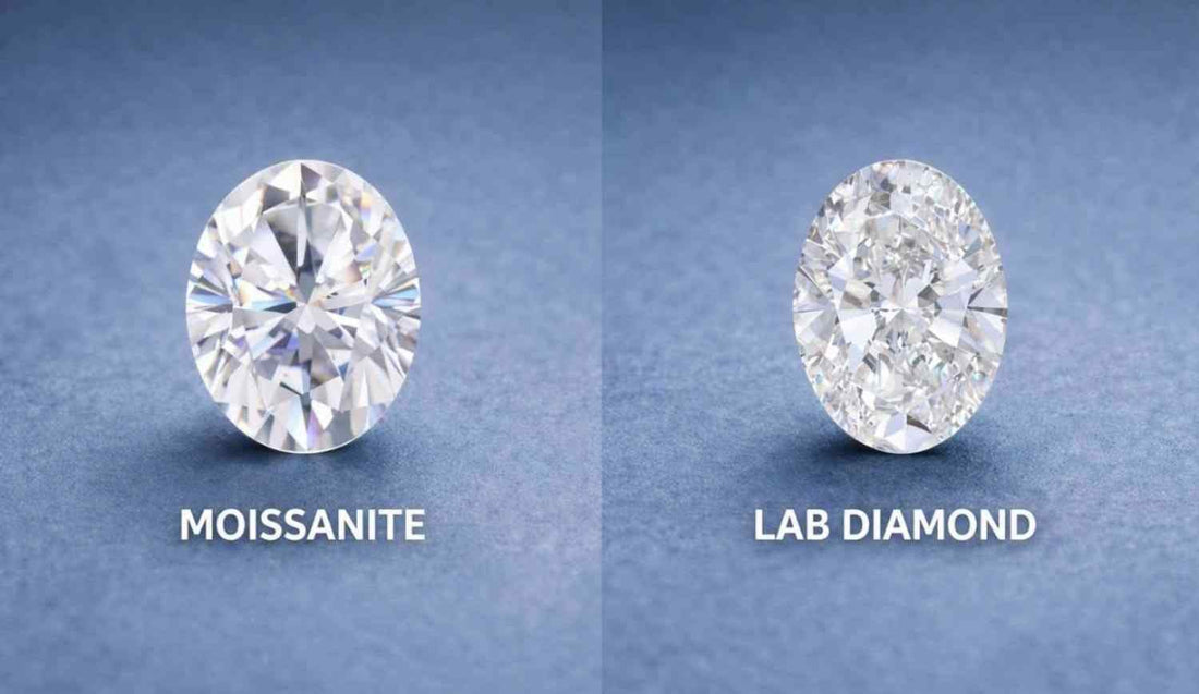 Moissanite vs Lab Grown Diamond 