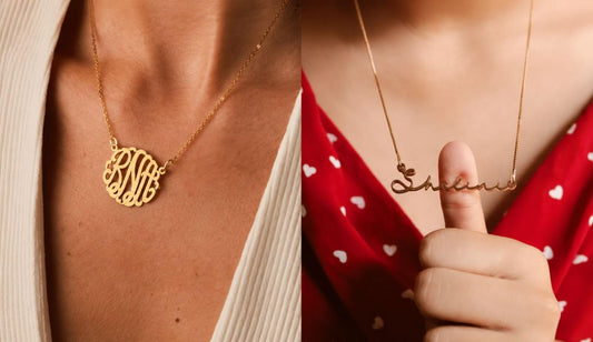 Monogram Necklace vs Name Necklace