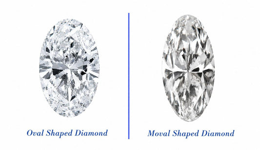 Moval vs Oval Shape Diamonds