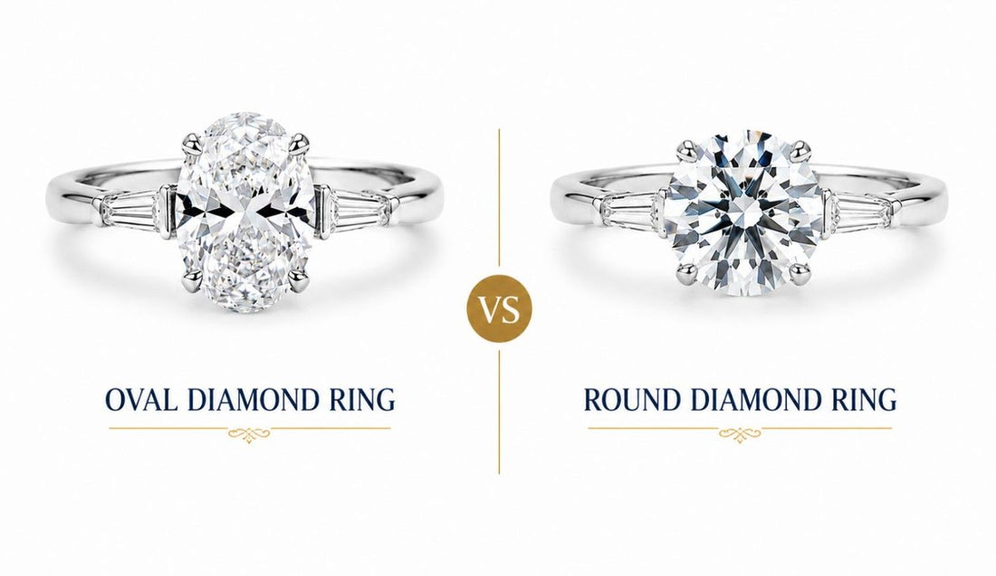 Oval vs Round Diamond Rings