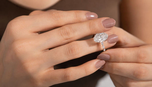 Shop Oval Lab Grown Diamond Rings for Women
