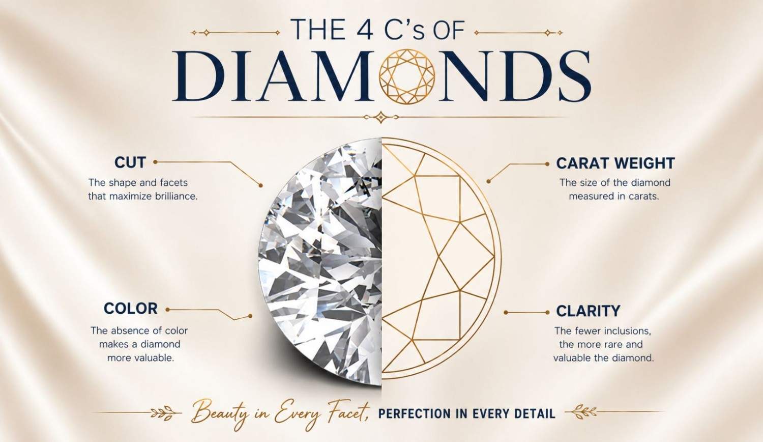 4Cs Diamond Guide: Cut, Color, Clarity & Carat