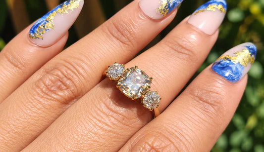What Is the Best Setting for an Old Mine Cushion Cut Diamond Engagement Ring?