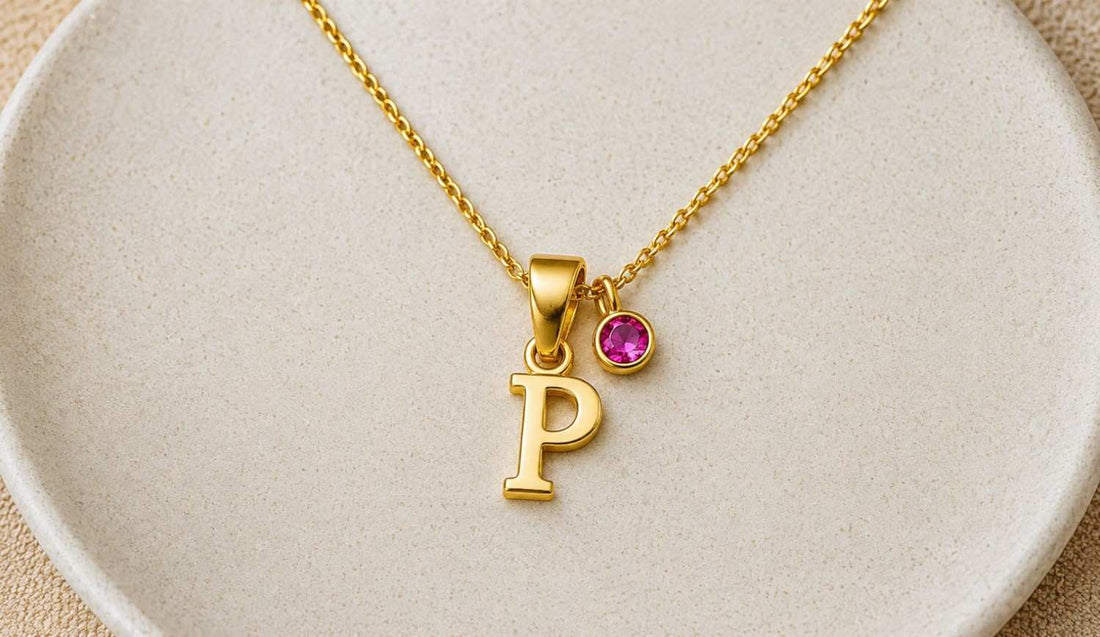 Birthstone and Initial Jewelry