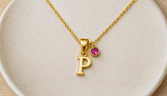 Birthstone and Initial Jewelry