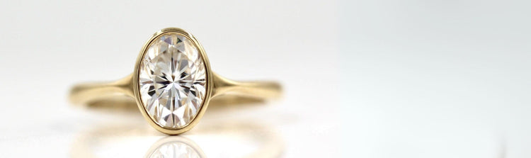 Moissanite Solitaire Engagement Rings