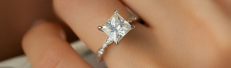 Pave Set Engagement Rings